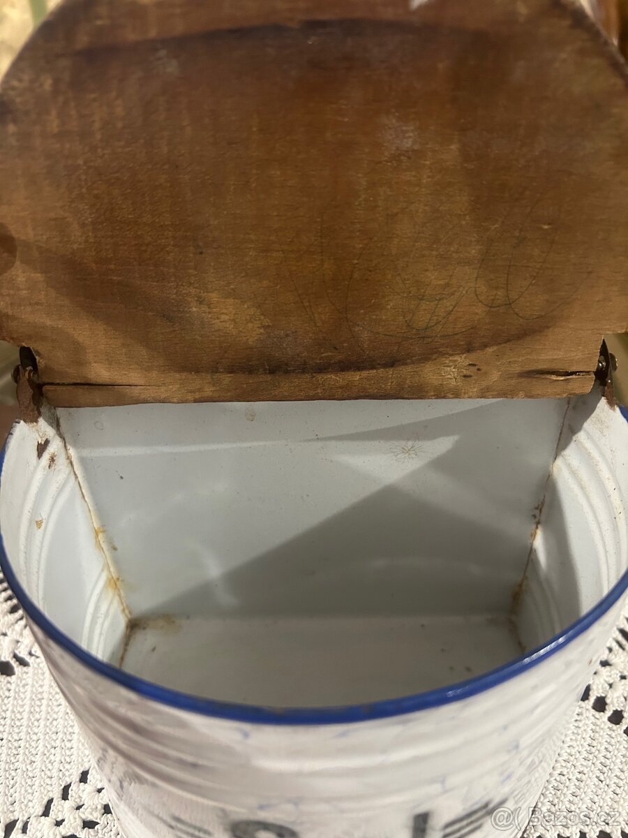 Stará smaltovaná solnička - 6