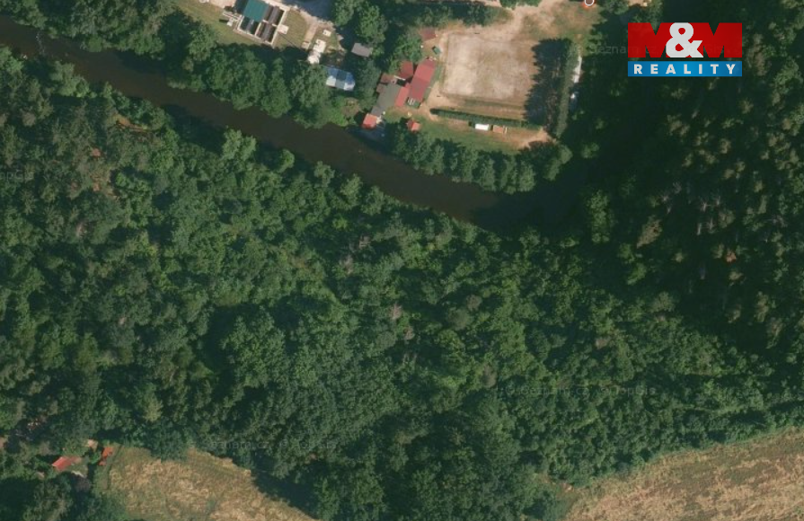 Prodej lesa, 6543 m², Římov - Branišovice - 6