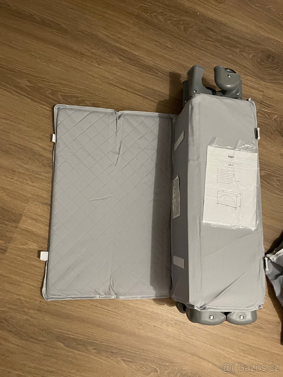 ZOPA Postýlka skládací Lely Silver Grey - 6
