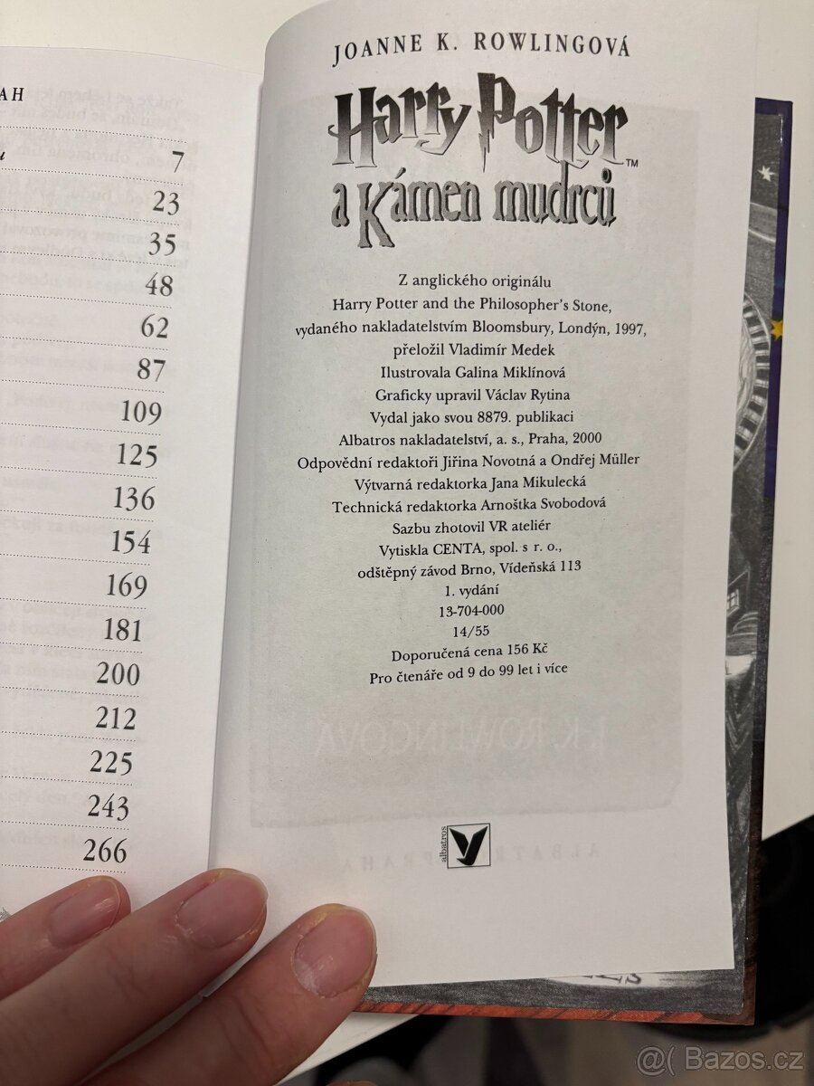 Harry Potter a Kámen Mudrců 1. vydání TOP STAV - 6