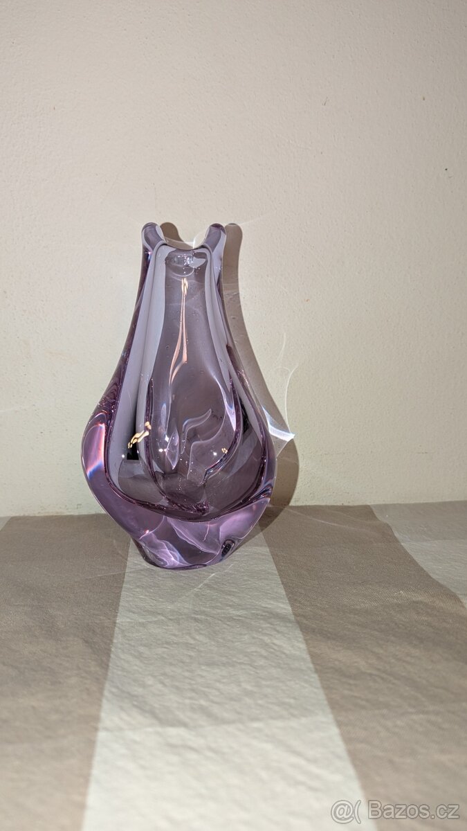 Vázička hutní sklo - 6