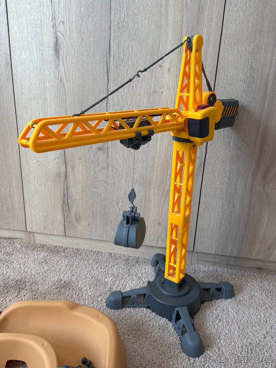 Silverlit sada pro stavbu - jeřáb, buldozer, dvě auta, ... - 6