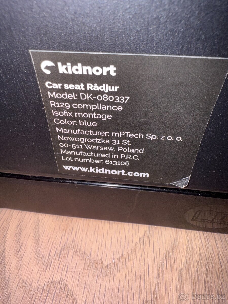 Autosedačka Kidnort Radjur LEG modrá - 6