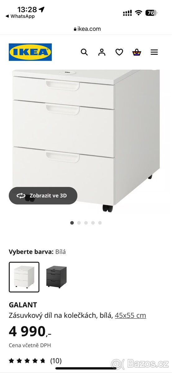 IKEA Zásuvkový díl na kolečkách - 6