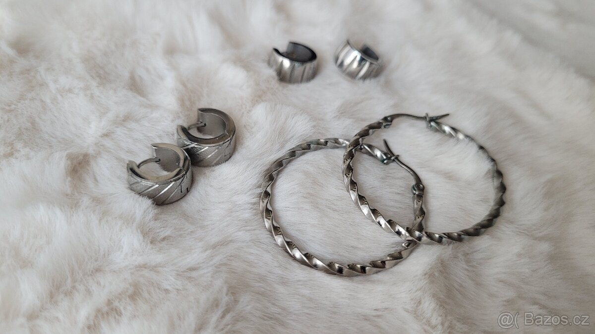 Náušnice - chirurgická ocel - 6