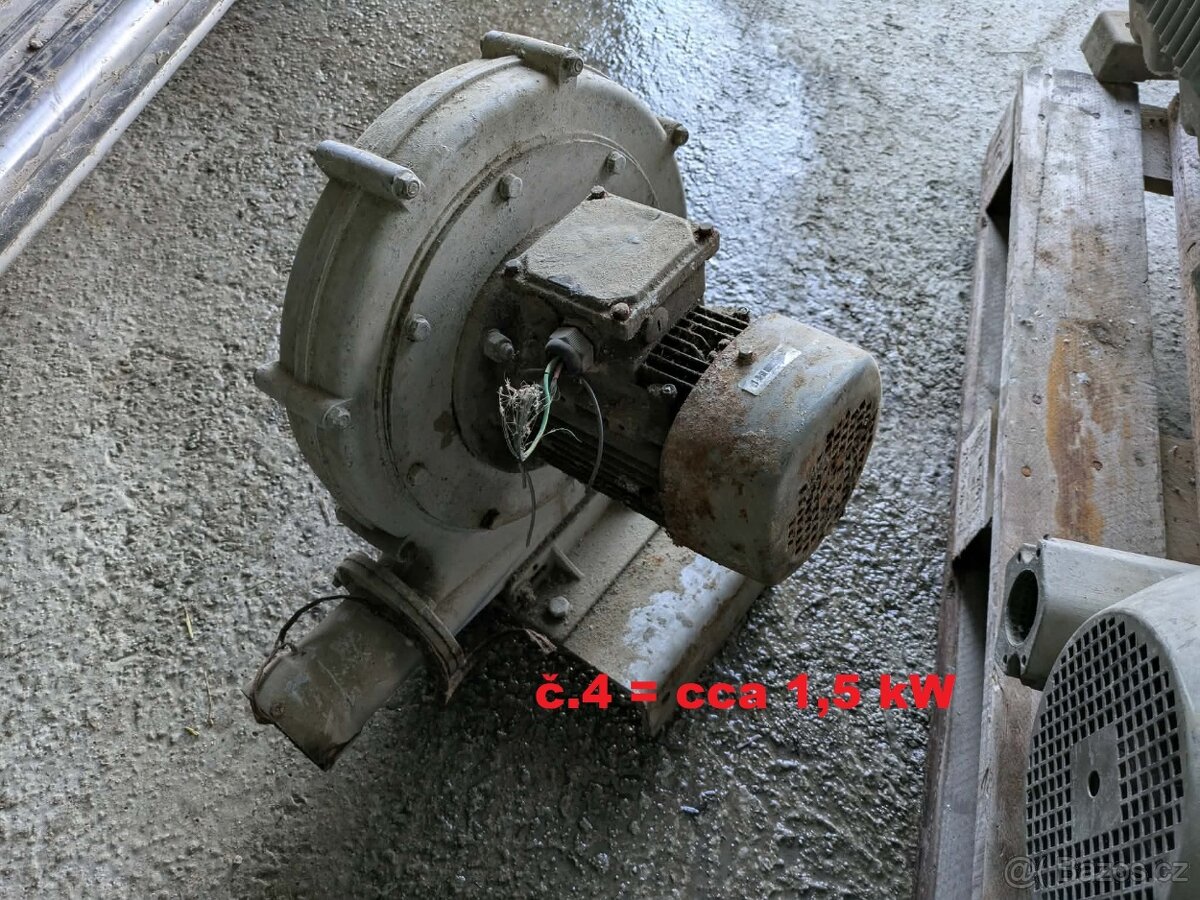 Priemyselné ventilátory 230/400V 5ks - 6