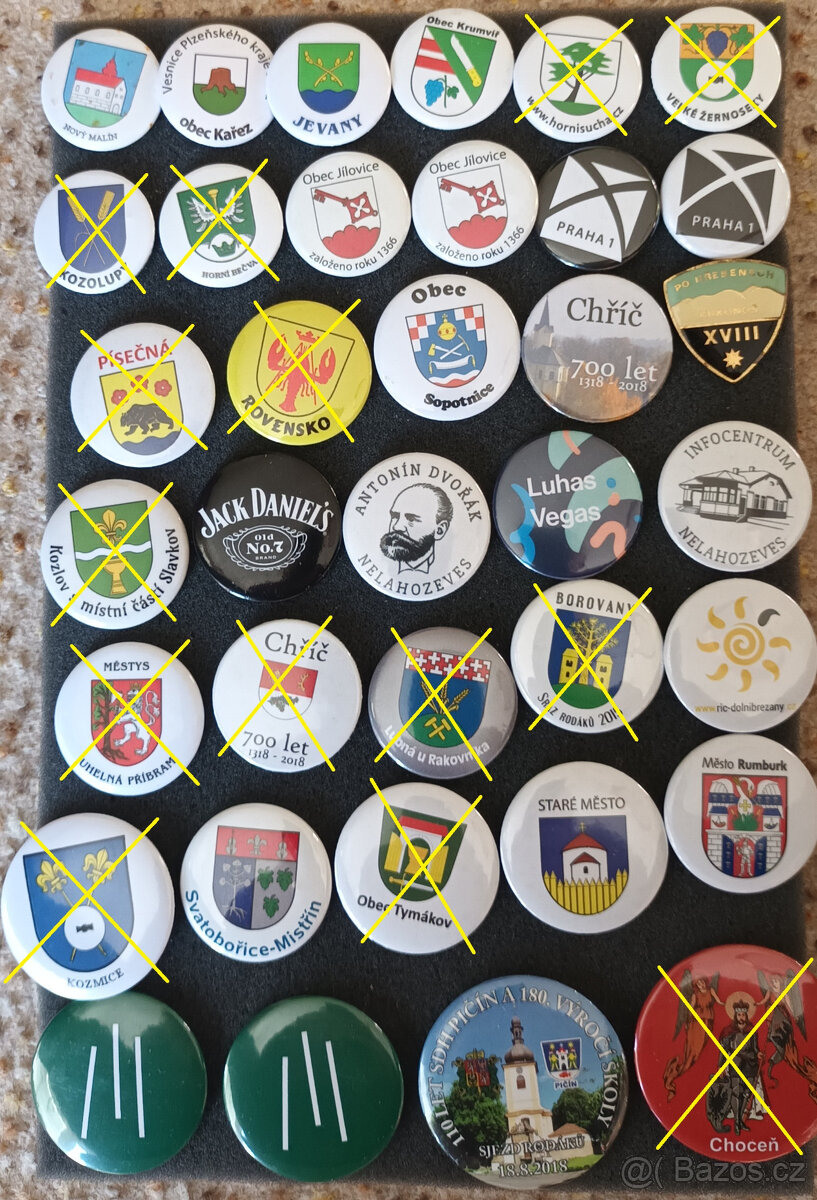 samolepky ERBY - konvolut + placky - 6