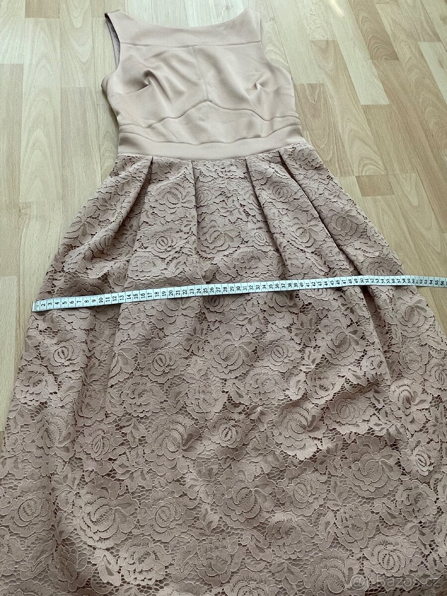 Nové béžové šaty Oasis vel. XS - 6