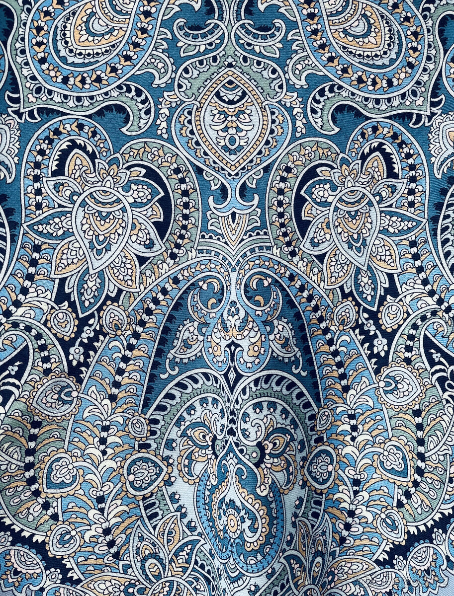 Ruský šátek 89x89 cm 100% merino, Pavlovskij Posad - 6