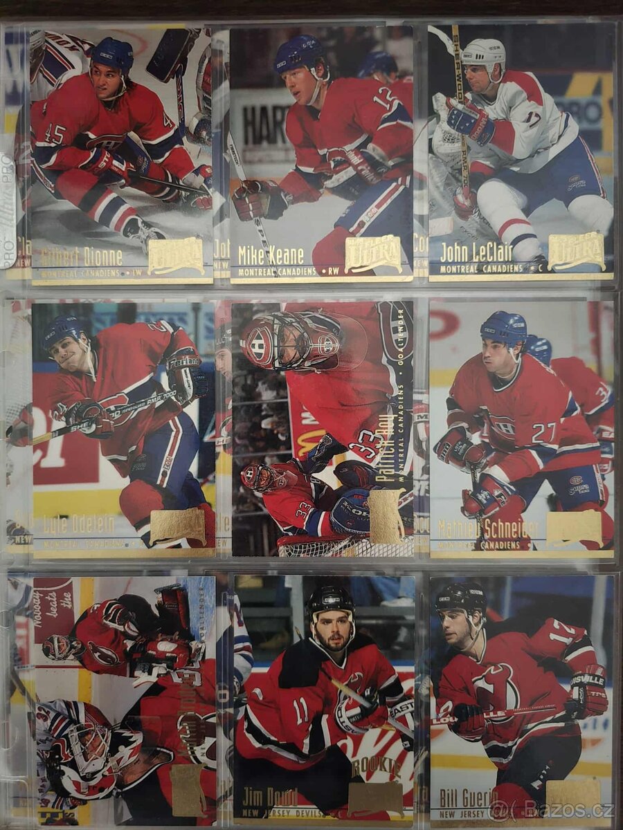 Predám hokejové kartičky ultra fleer 94-95 set prva seria - 6