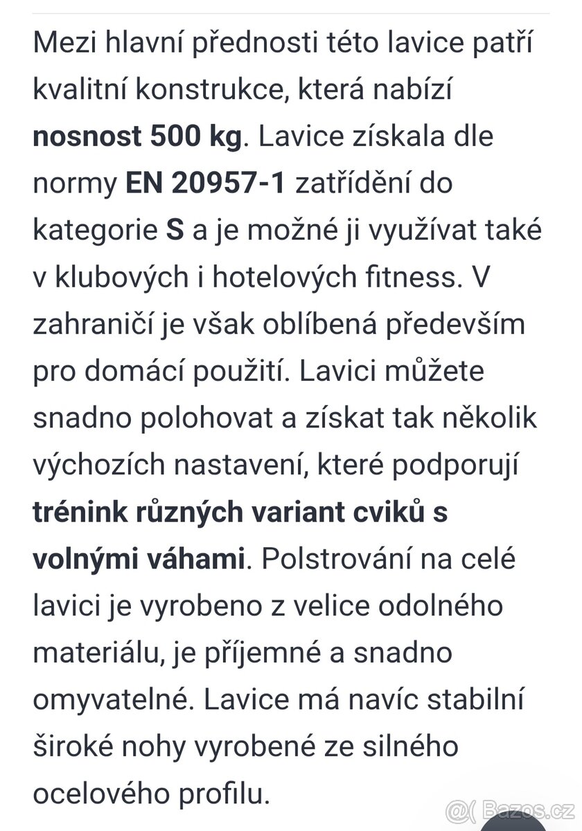 posilovací lavice ATX - 6