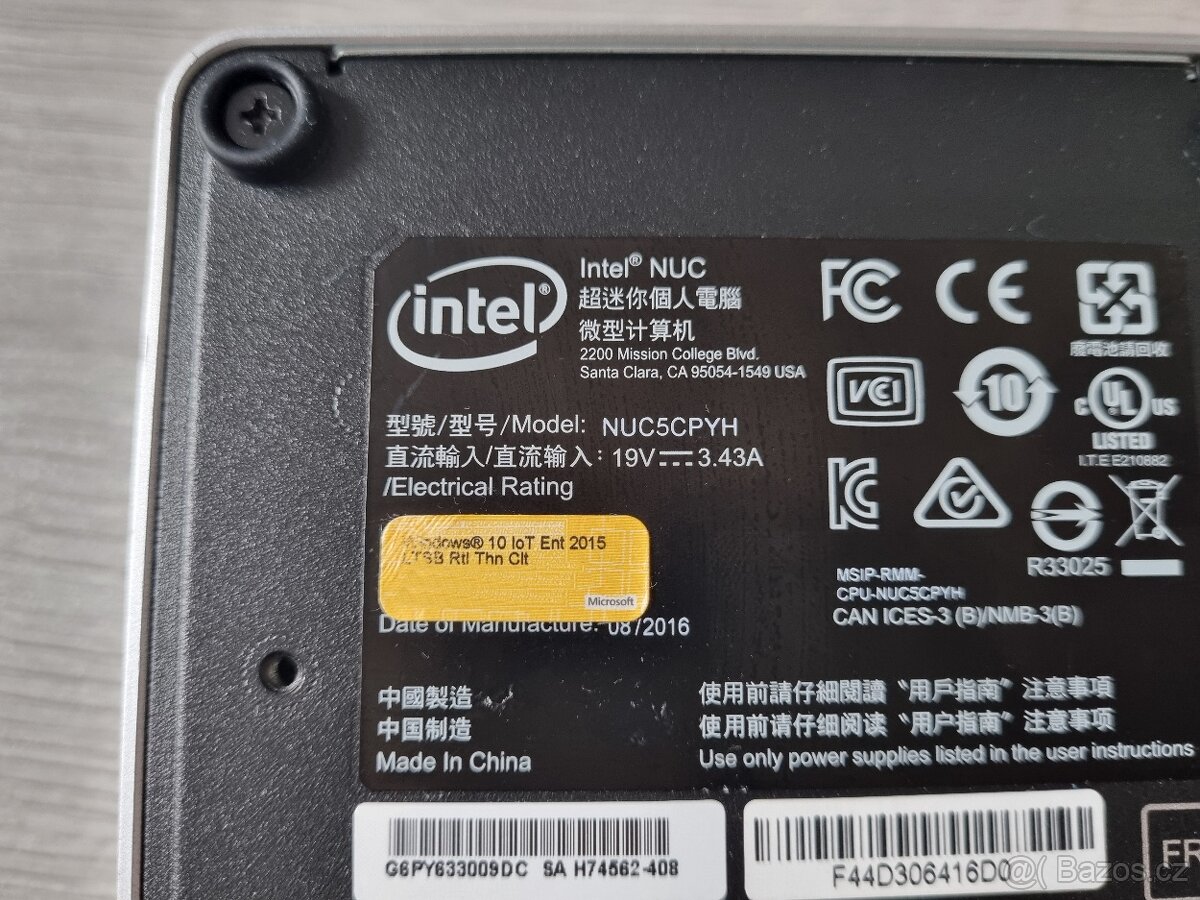 Micro pc Intel NUC NUC5CPYH Celeron N3050, 4GB, 128GB - 6