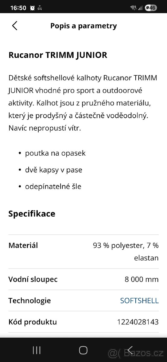 Chlapecké zateplené kalhoty TRIMM - 6