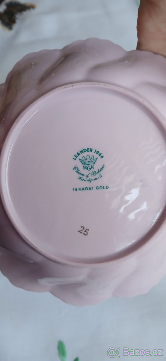 Talířek Leander zdobeny 14k.gold - 6