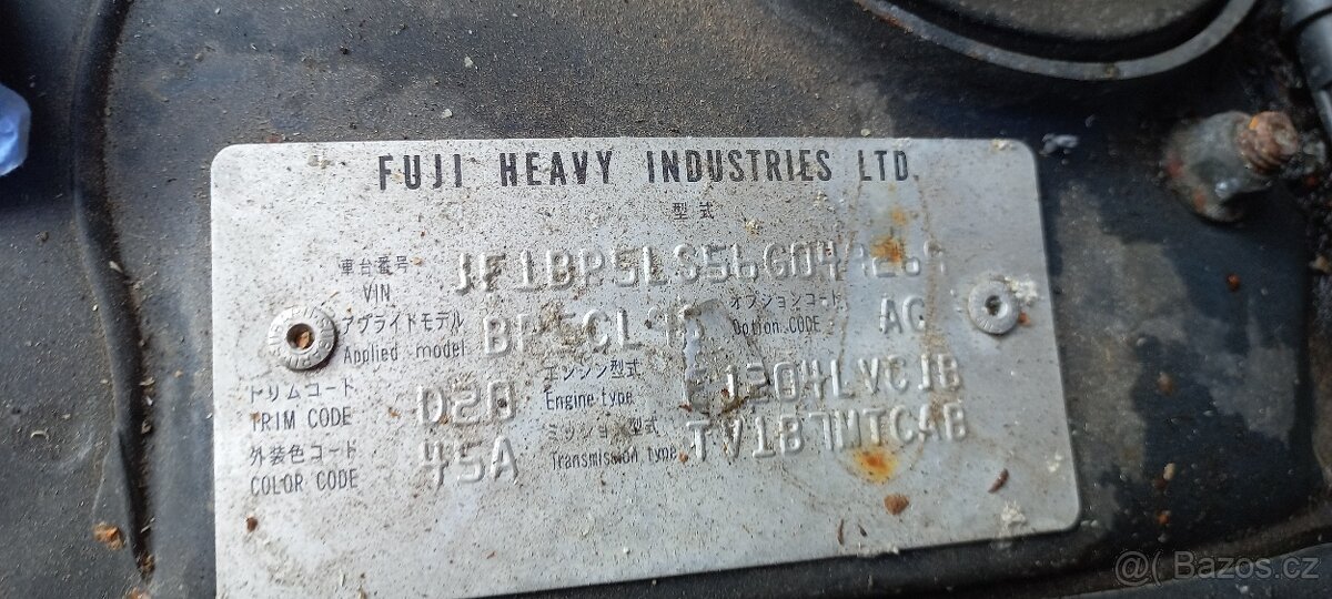 Subaru Legacy 2006 2,0 121kw - Náhradní díly - 6