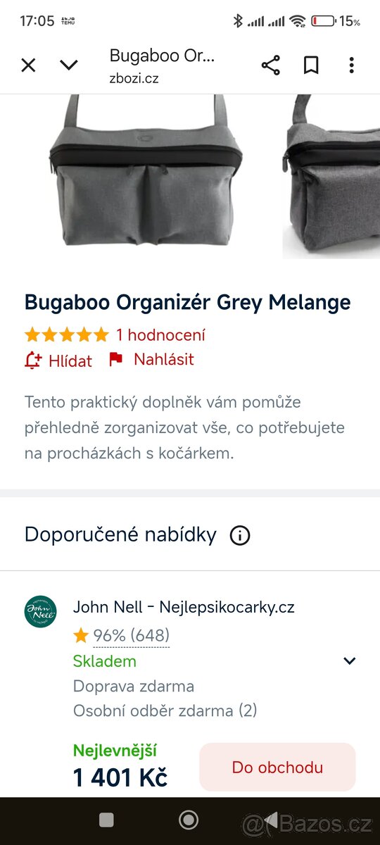 Bugaboo doplňky ke kocarkum - 6
