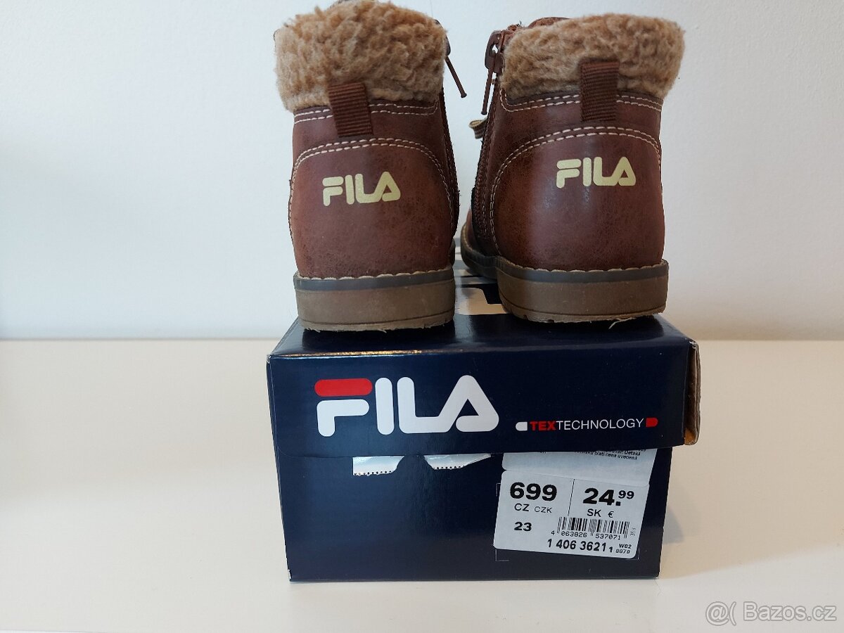 Zimní kotníkové boty Fila vel.23 - 6