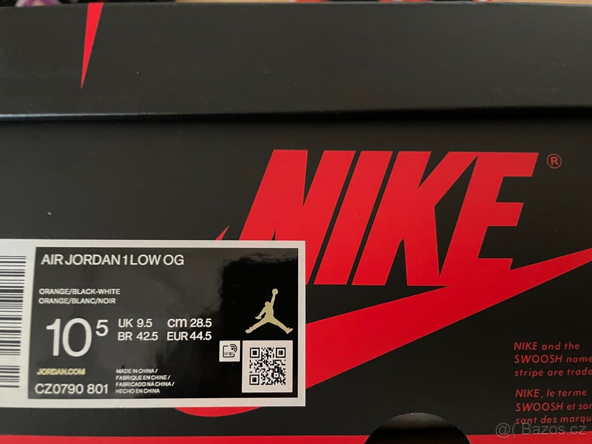 Nike JORDAN 1 LOW OG "STARFISH" - 44,5 - 6