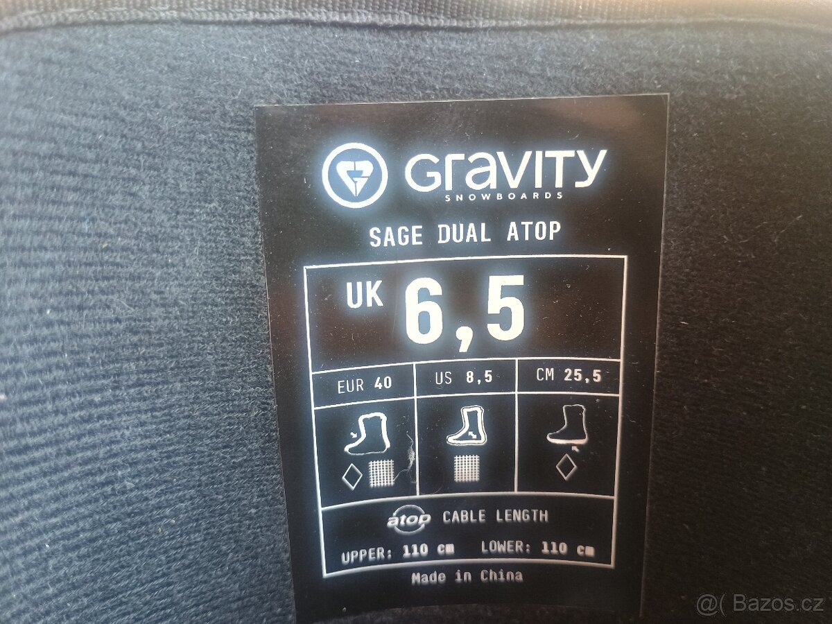NOVÉ SNB boty Gravity Sage Dual Atop vel.40 - 6