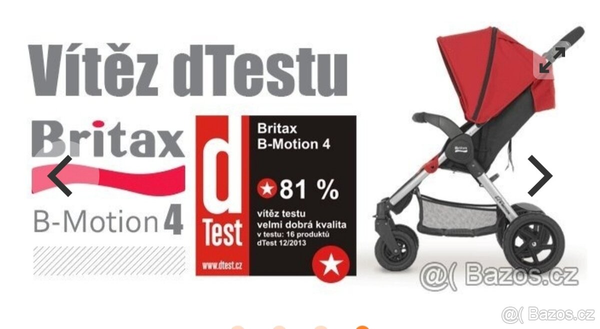 Britax B motion 4+ top stav 100cm lůžko - 6