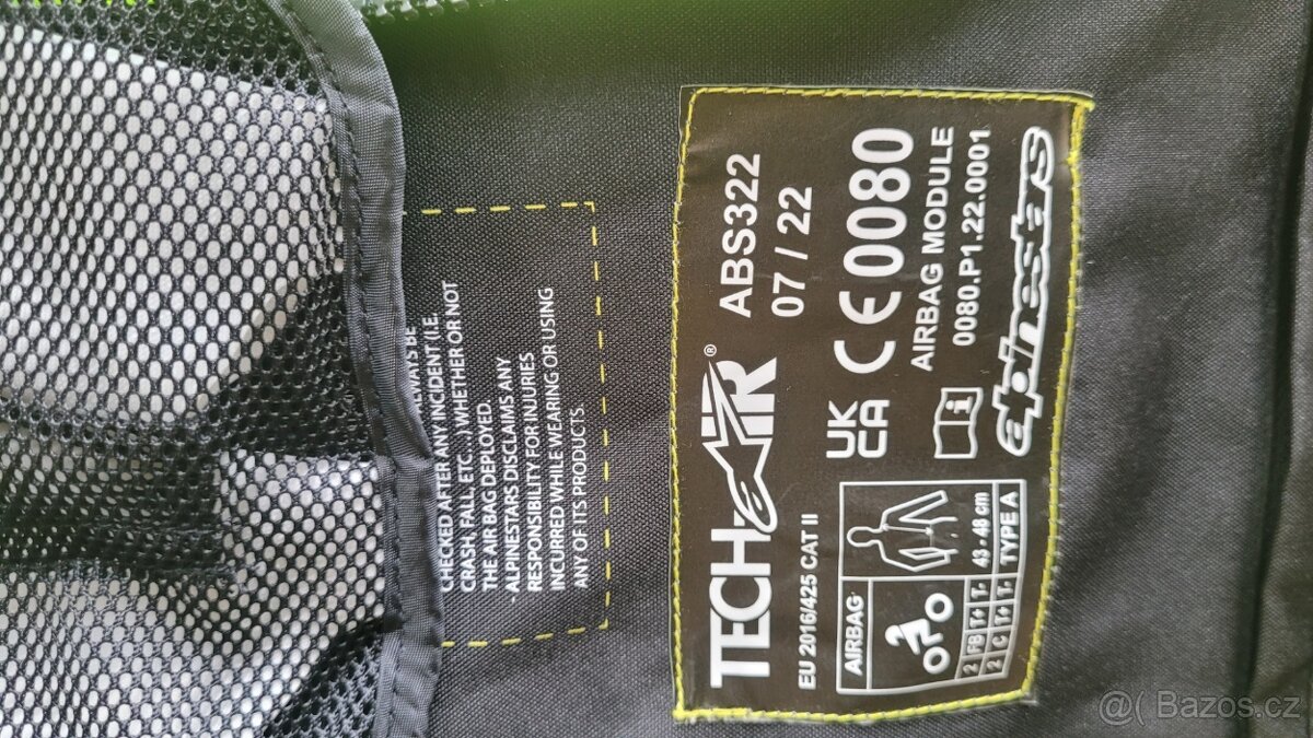 Airbagová vesta Alpinestars Tech-Air 3 žlutá - 6