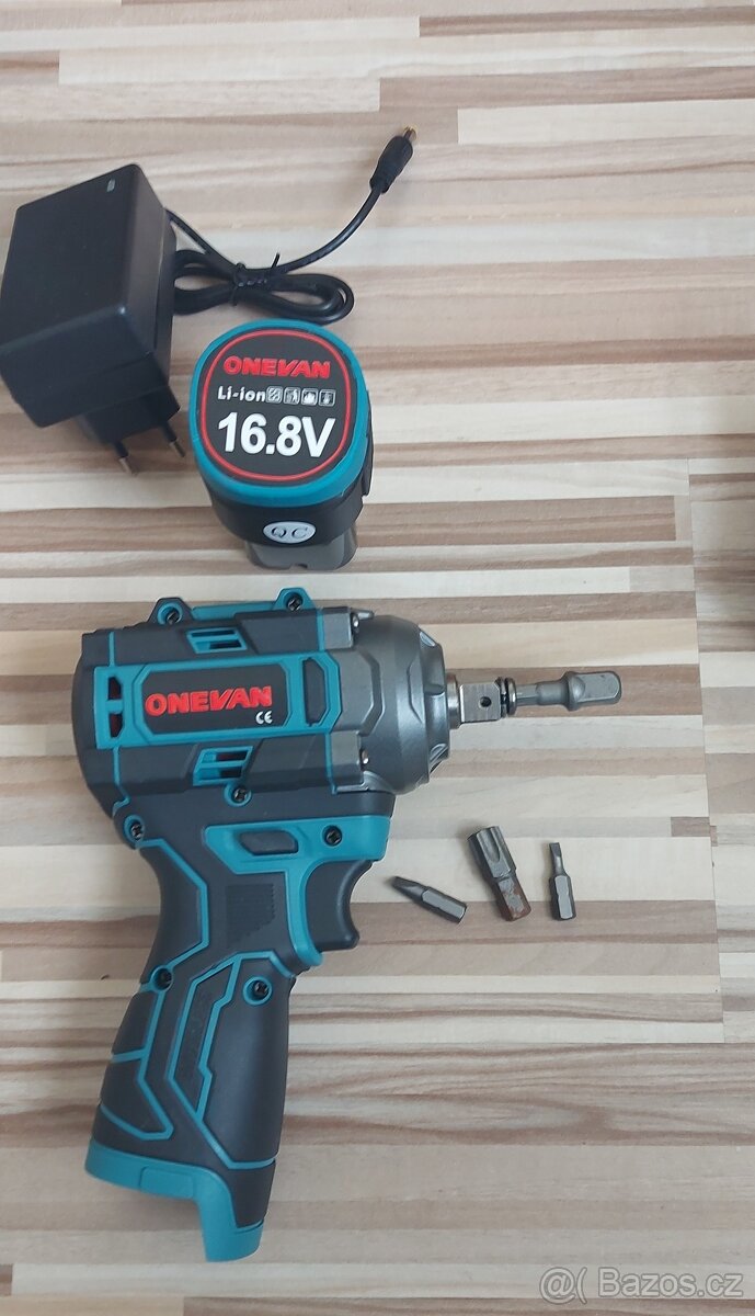 Aku MINI Rázový utahovák-vrtačka,2xAku+nabíječka,NEW. - 6