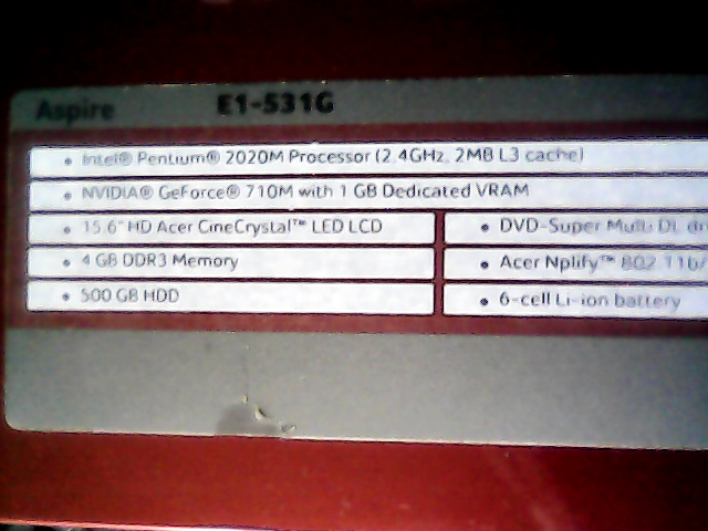 acer aspire E1-531G - 6