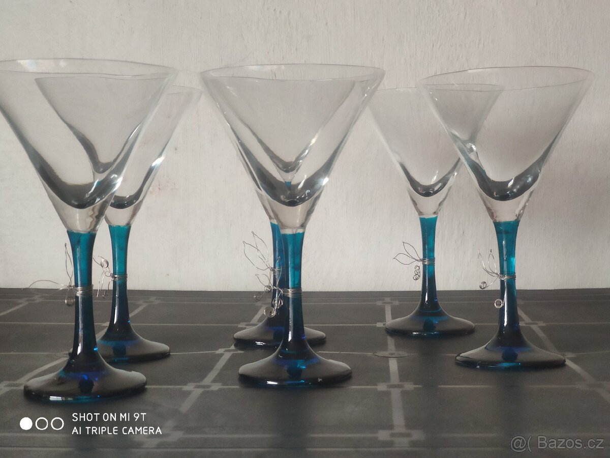 20 let nepoužité Martini sklenice - 6