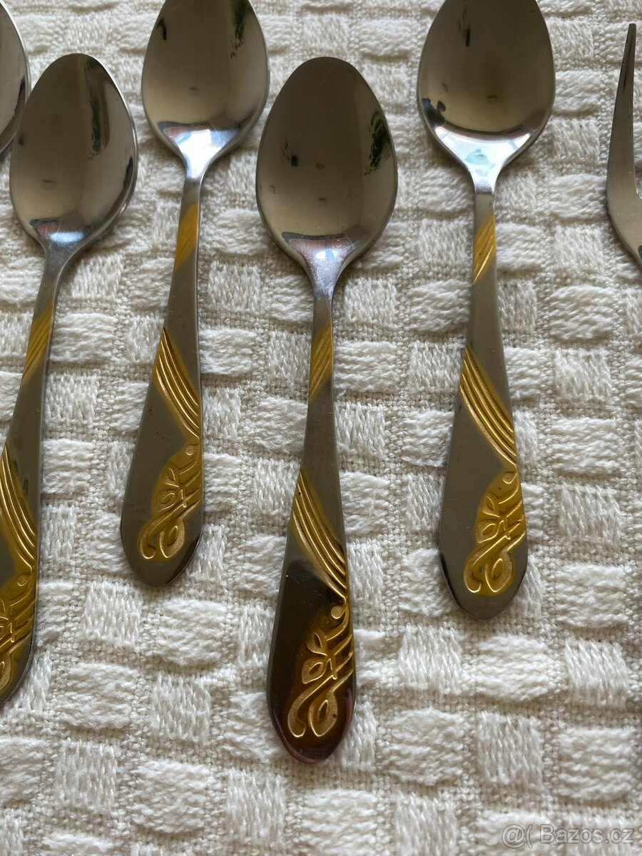 Příbory ocelové nerezové - mix - 6