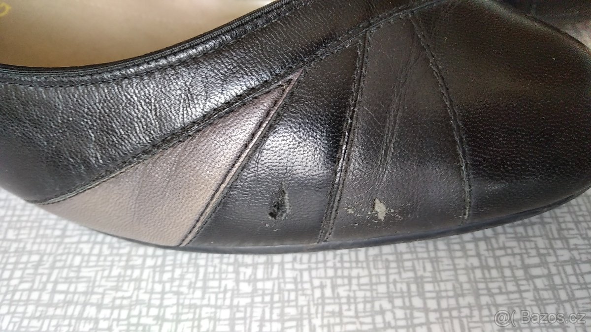 Lodičky kožené, Velikost 7 1/2 - 6