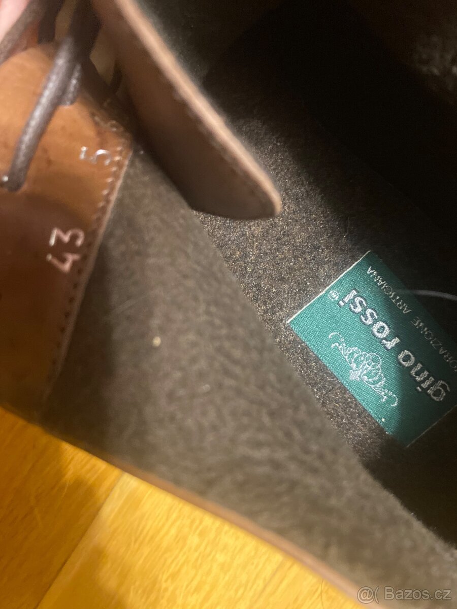 Panské kožené boty Gino Rossi, vel.43. - 6