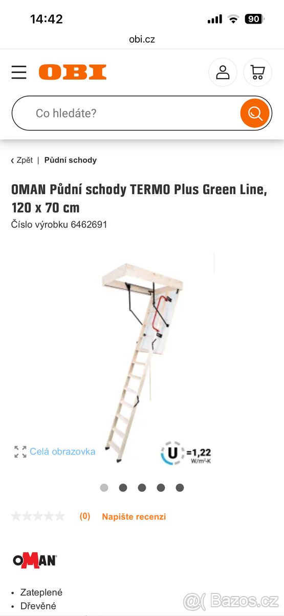 Půdní schody Termo plus green - 6