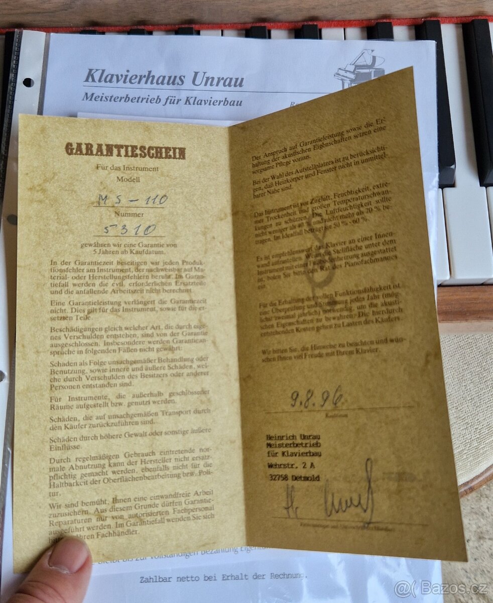 Piano Klug a Sperl - Bohemia r. v. 1996 - 6