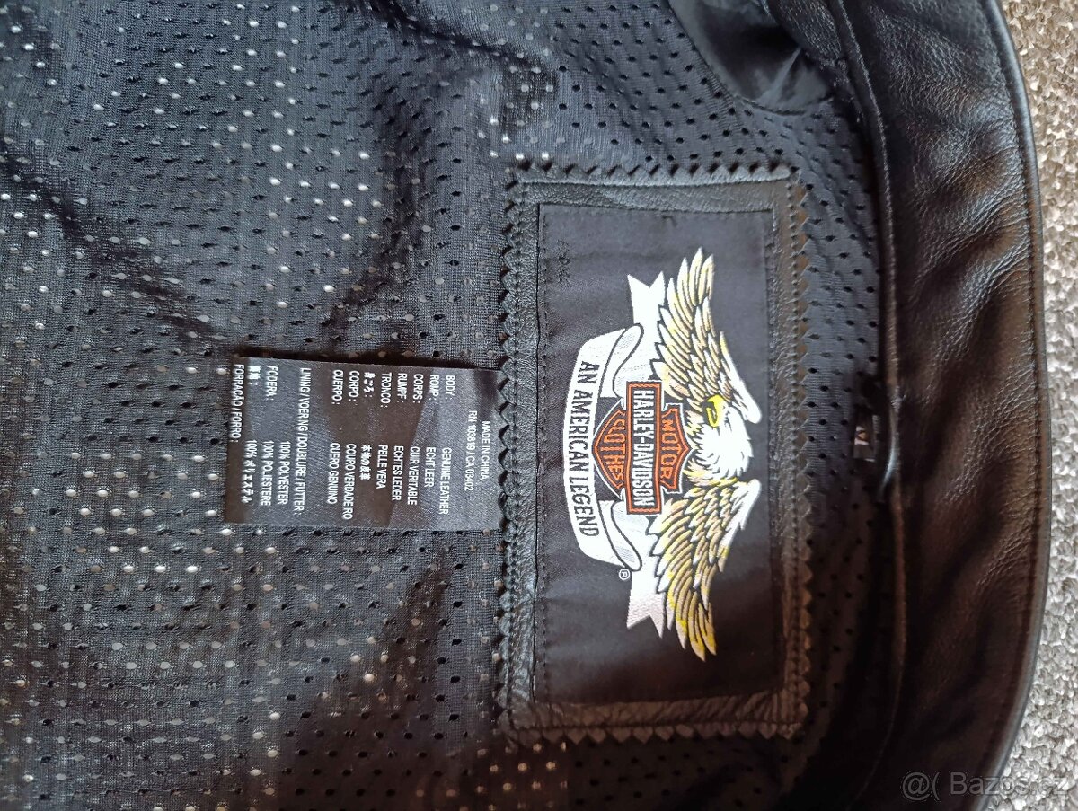 Kožená značková bunda Harley Davidson - 6