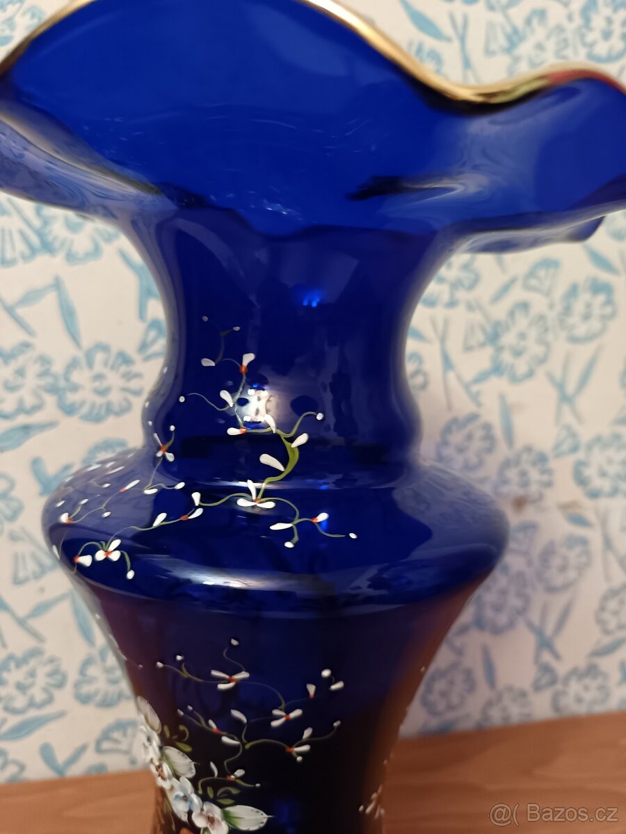 Prodám modrou skleněnou - 6