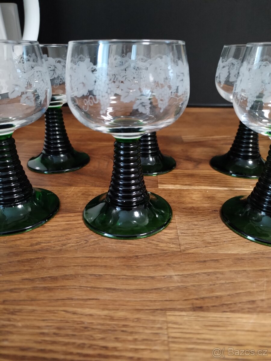Skleničky na víno 6 kusů. - 6