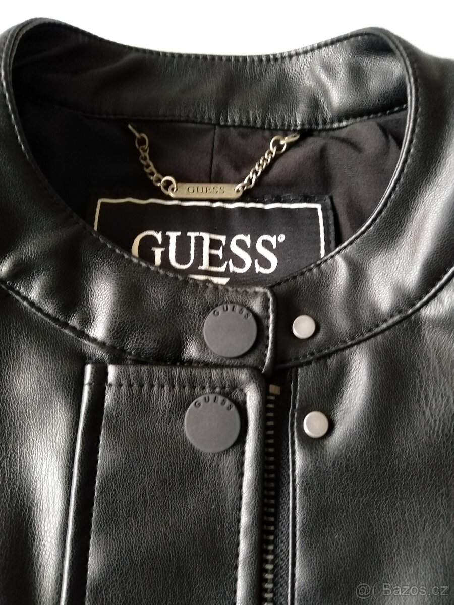 Kožená bunda zn. Guess originál, velikost S, nová - 6