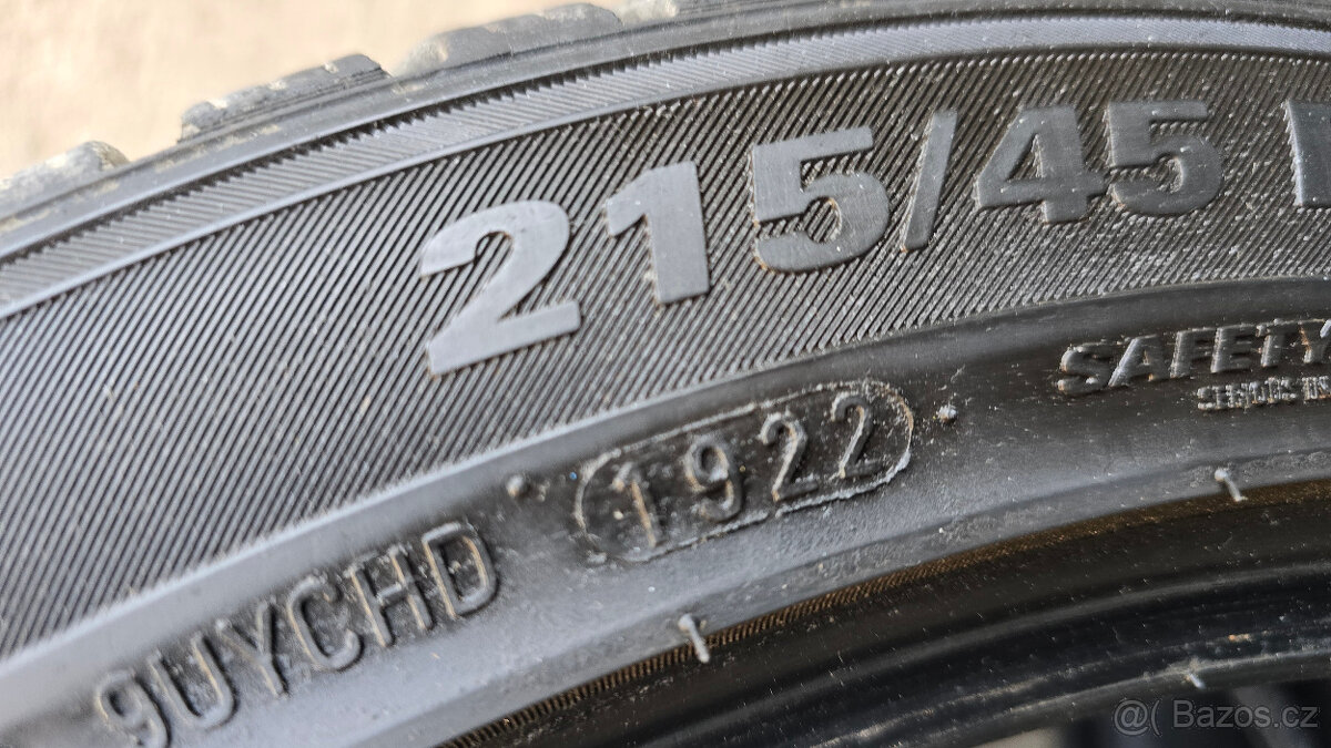 215/45/18 2x zimní pneu Kumho - 6