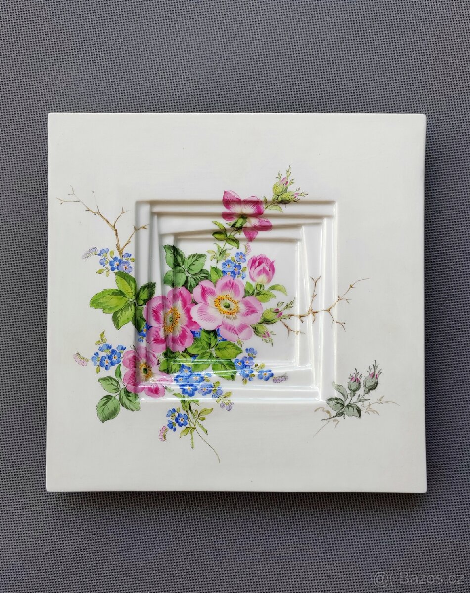 Vynikající obraz z míšeňského porcelánu Arite Meissen - 6