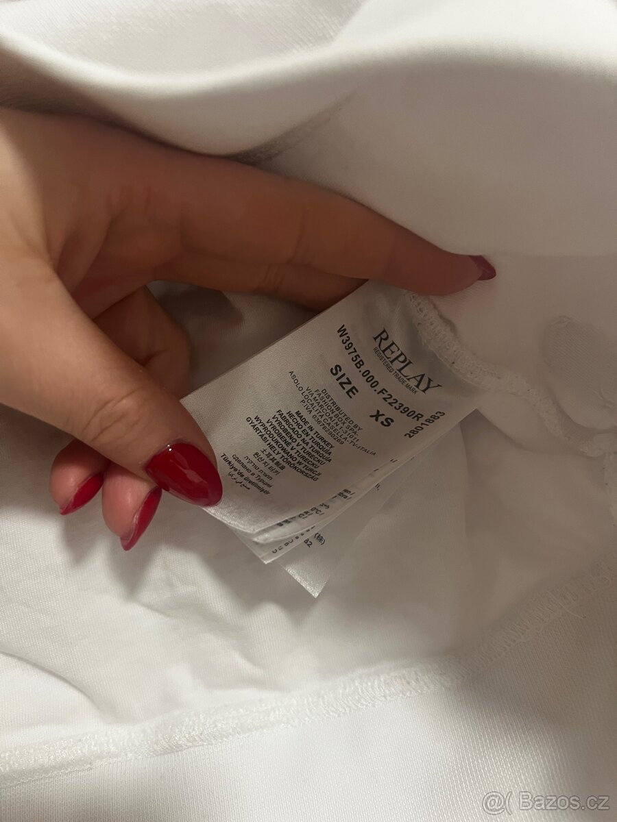 Bílá mikina Replay - 6