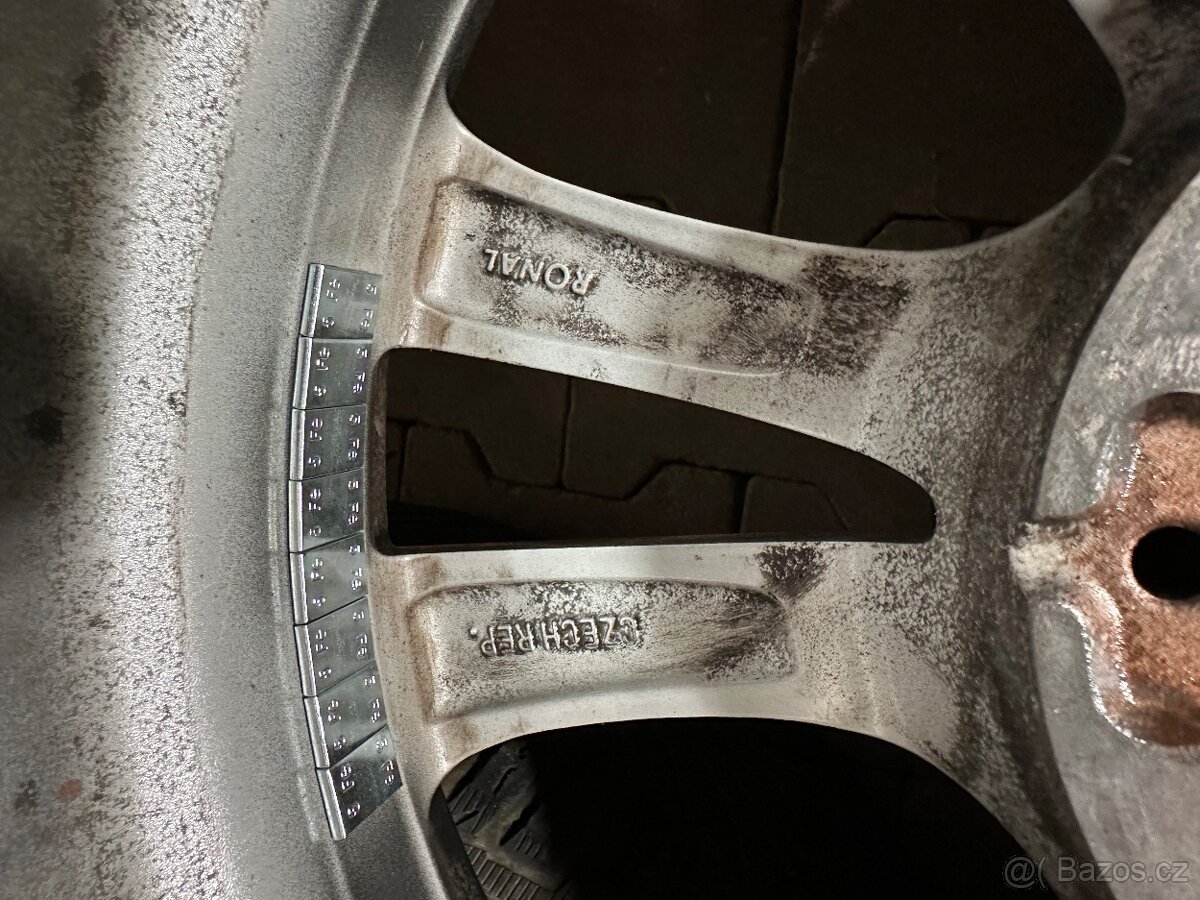 Alu kola bmw 5x112 r17 zimní sada - 6