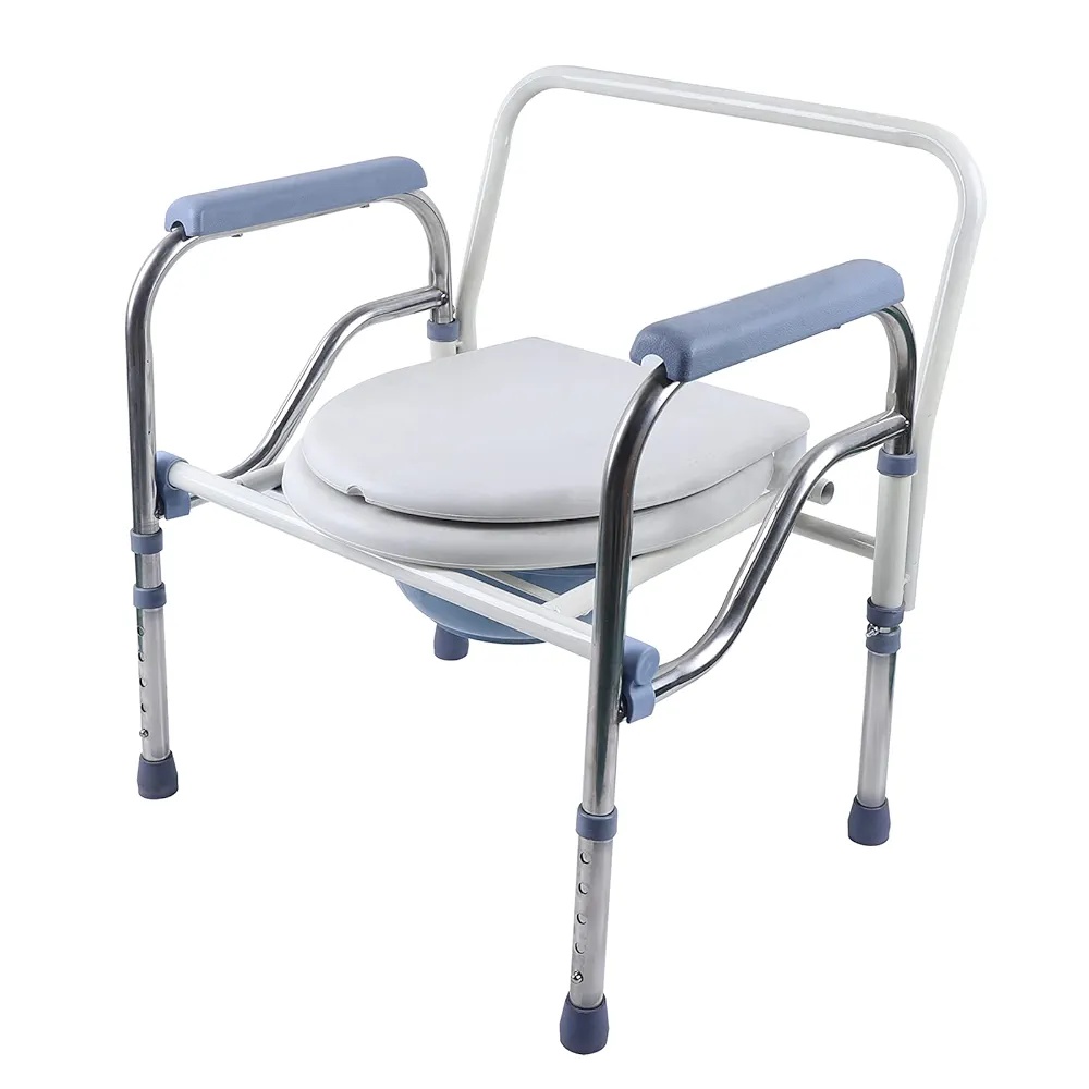 Seniorská toaletní židle, výškově nastavitelná - 6