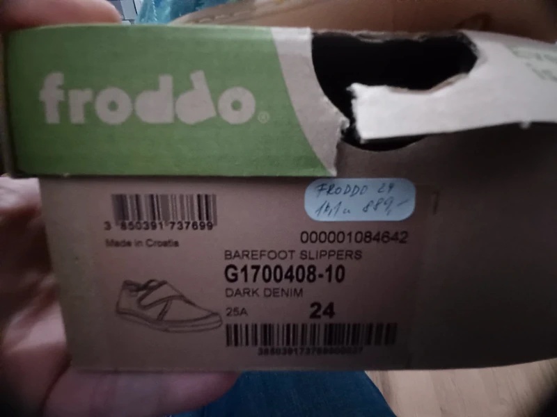 Plátěné barefoot tenisky Froddo, vel.26 - 6