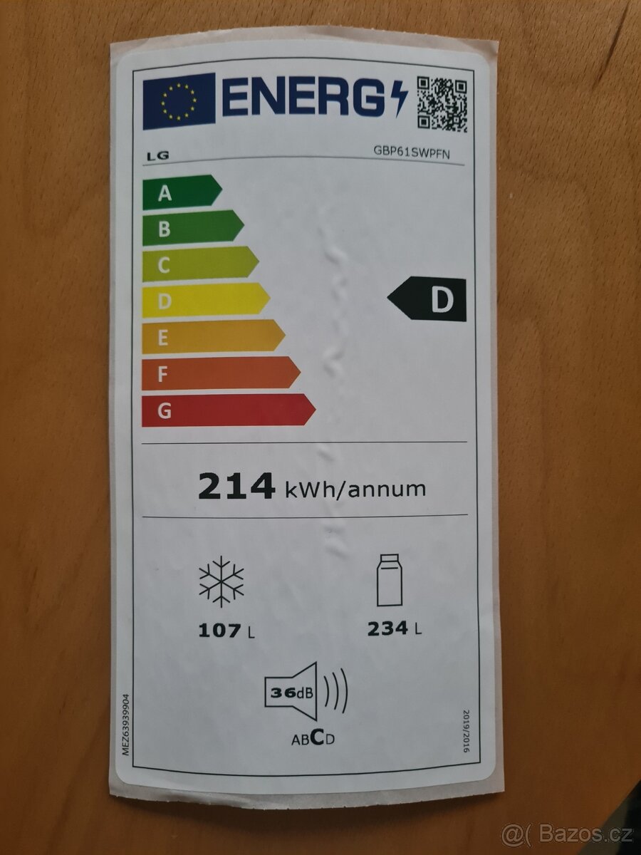 Lednička s mrazákem LG - 6