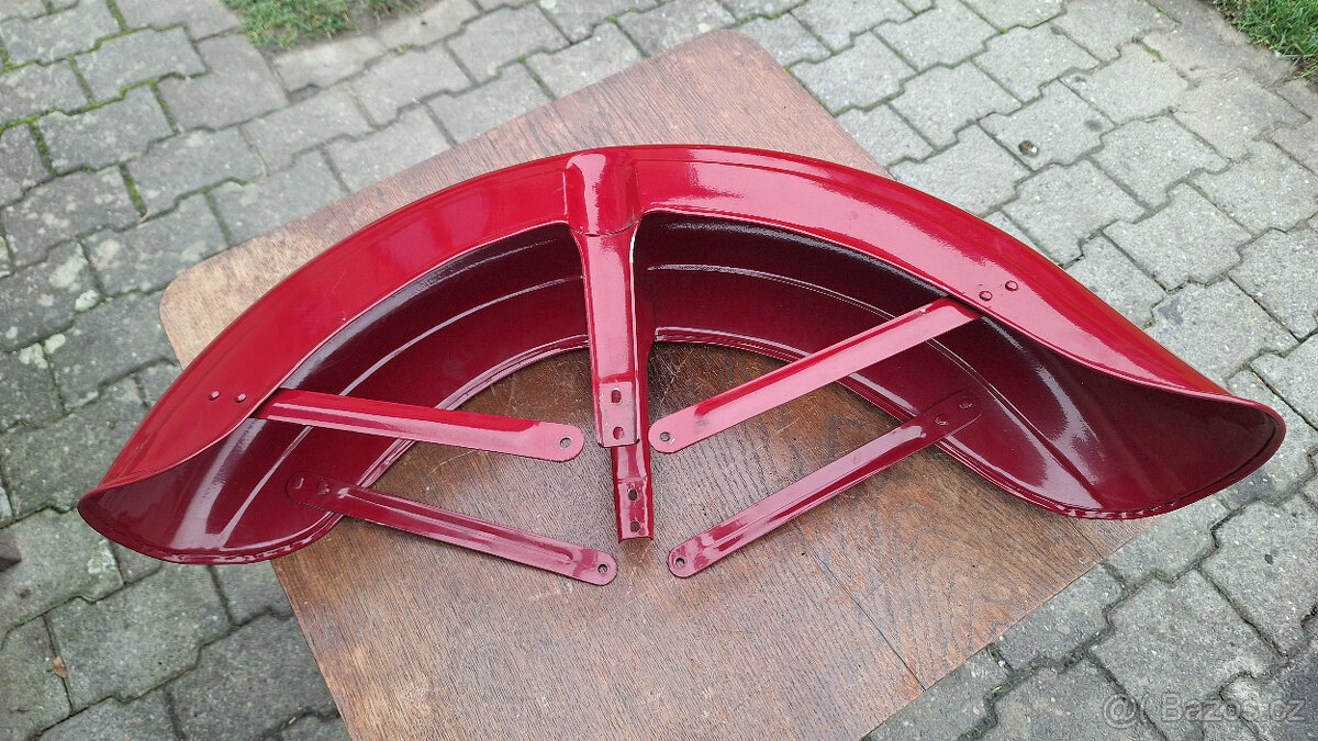 Jawa 350 blatník, padací rám, zadní plech madlo, zapalování - 6