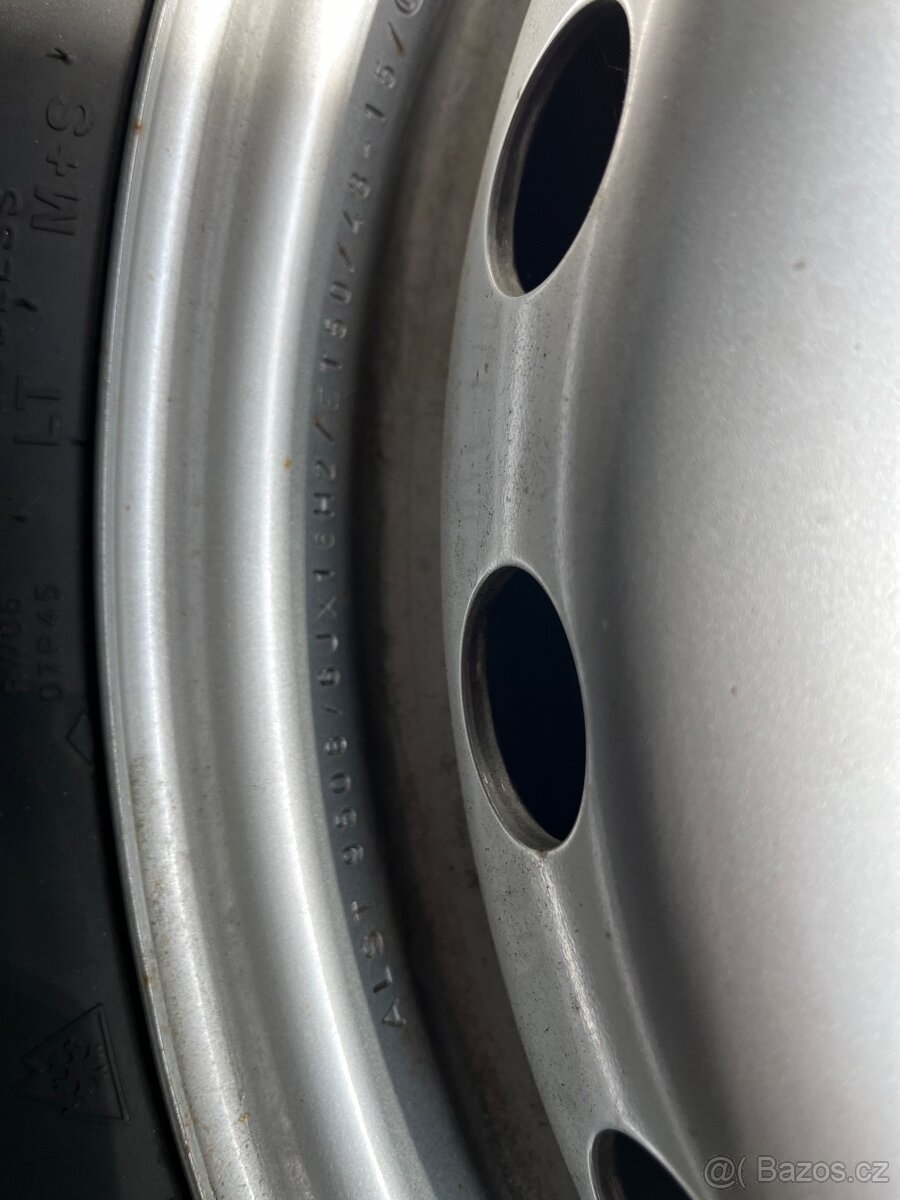 Plechové disky R16, 5x118, Et 50, 6Jx16 (zánovní stav) - 6