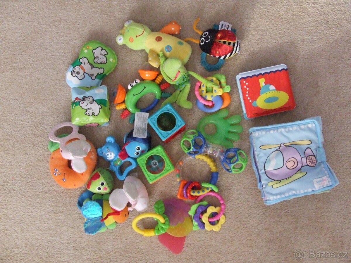 Hrací deka s hrazdičkou zn. TAF TOYS + hračky - 6