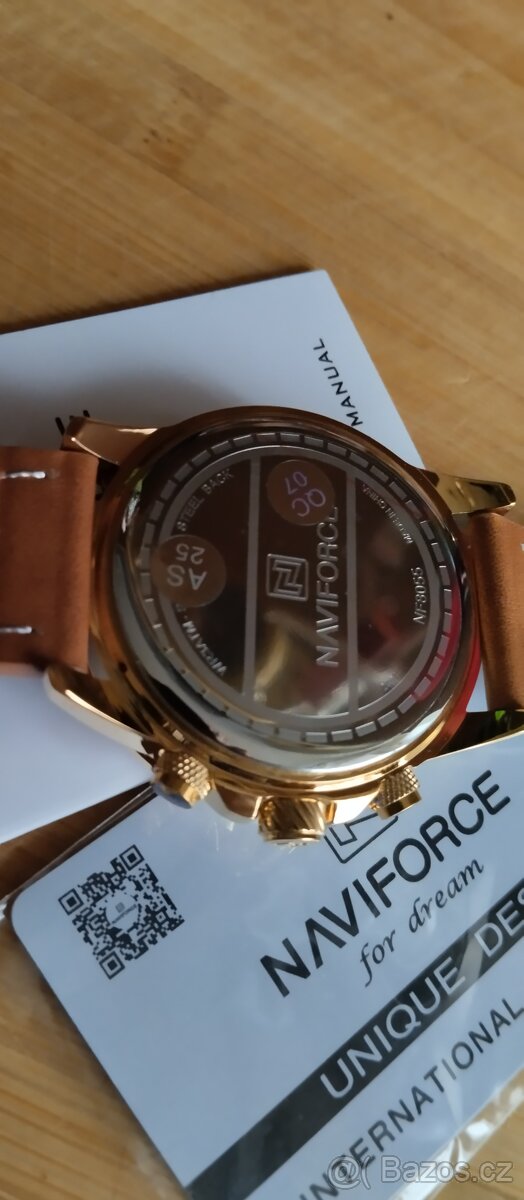 perfektní pilotské hodinky NAVIFORCE US ARMY chronograf - 6