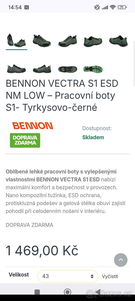 BOTY BENNON VECTRA vel 43 - 6