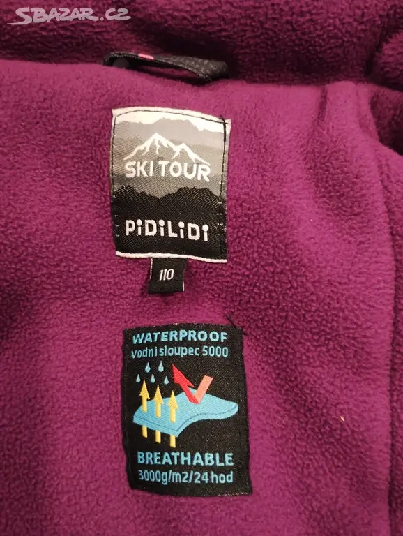 Dívčí zimní (lyžařská) bunda PiDiLiDi, vel.110 2ks - 6